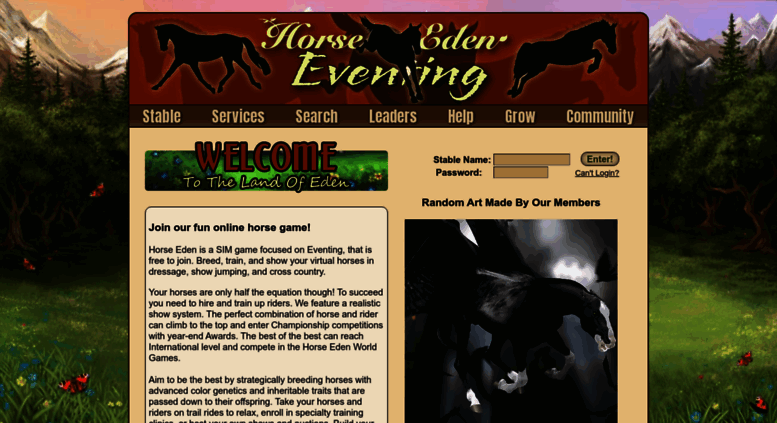 Access Horseeden Com Horse Eden Online Horse Game Breed Horses Free Horse Sim Game