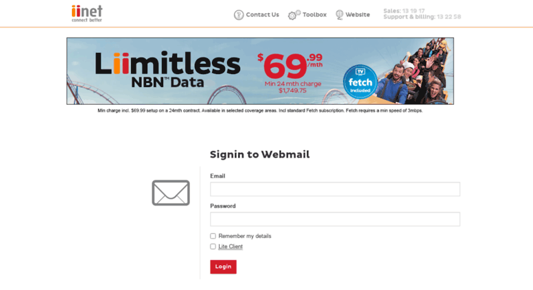 IiNet Webmail - Email Account - iiNet Australia