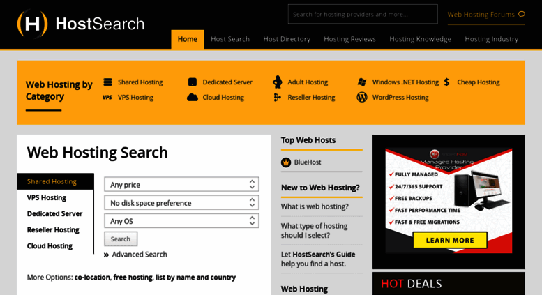 Access Hostsearch Com Web Hosting Search Find The Best Web Images, Photos, Reviews