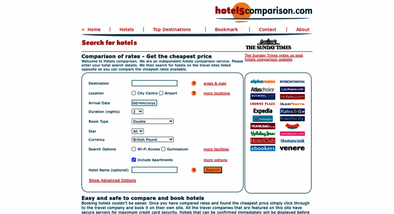 hotels compare