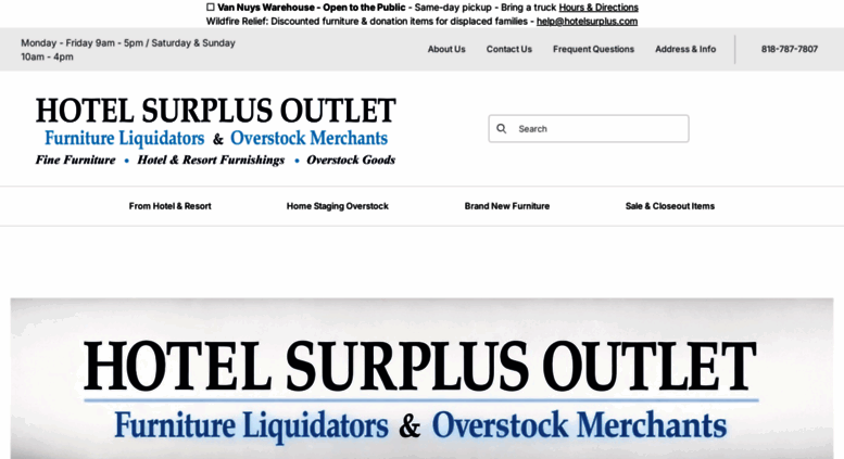 Access Hotelsurplus Com Hotel Surplus Hotel Furniture Liquidators
