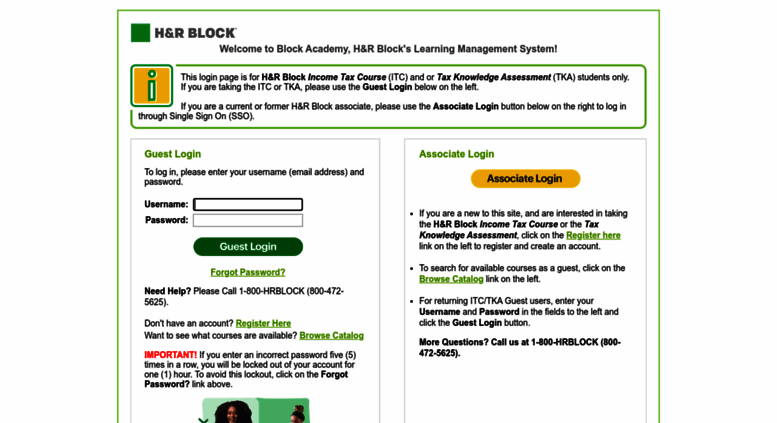 Access Hrblock csod Block Academy