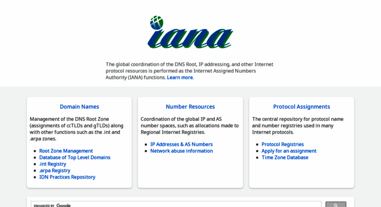 iana org port assignment