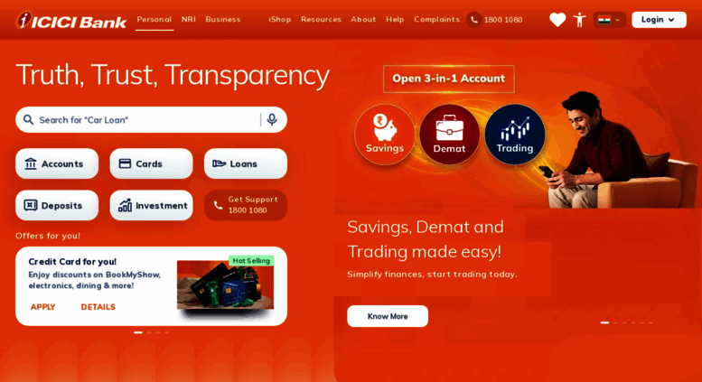 Access Icicibank Com Personal Banking Online Banking Services