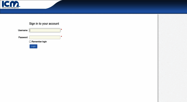 Access Icm criver Login
