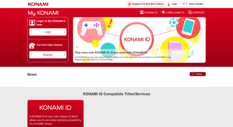 Access Id Konami Net My Konami