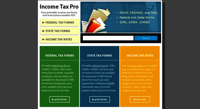 Printable Tax Chart