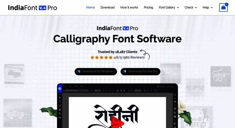 Download Access Indiafont Com Marathi Hindi Calligraphy Fonts Software Indiafont V3