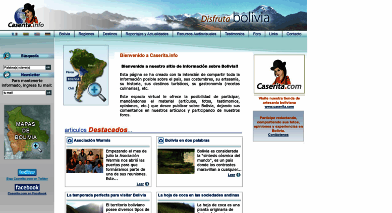 Access Info Caserita Informacion Bolivia America Latina Mapa Access Info Caserita Informacion Bolivia America Latina Mapa Reportajes
