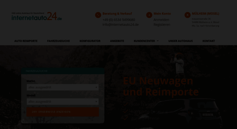 Access Internetauto24 De Gunstige Eu Neuwagen Vom Eu Neuwagen