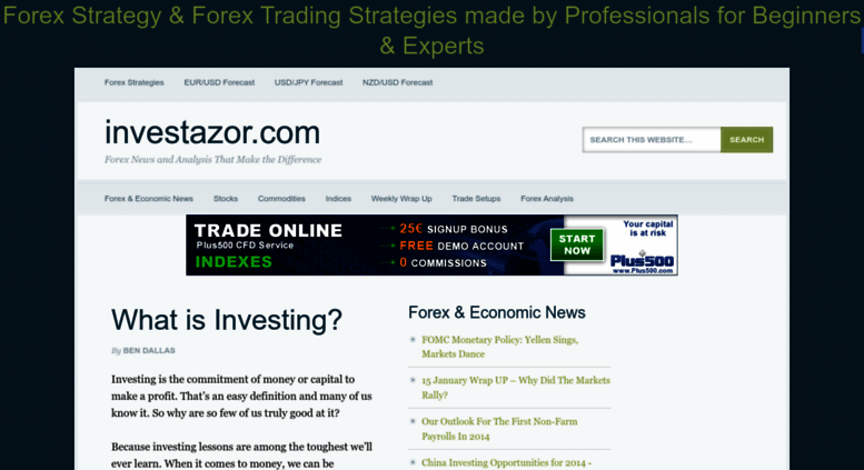 Access Investazor Com Investazor Forex And Stock Trading News - 