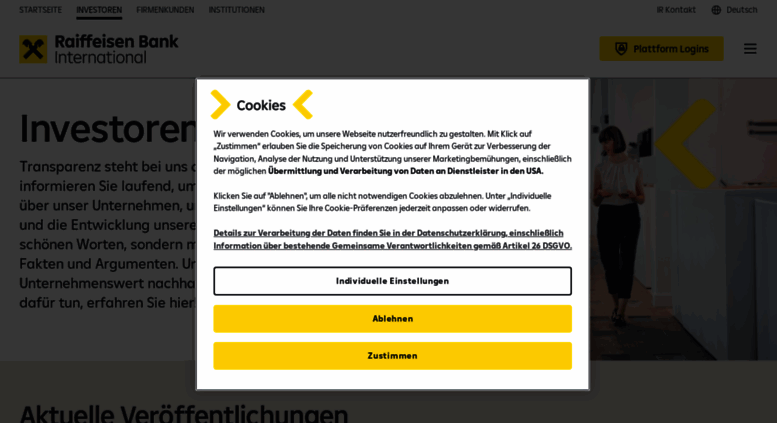 Access Investor Rbinternational Com Raiffeisen Bank International Ag