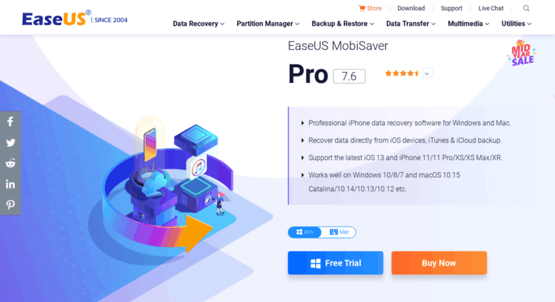 easeus data recovery iphone