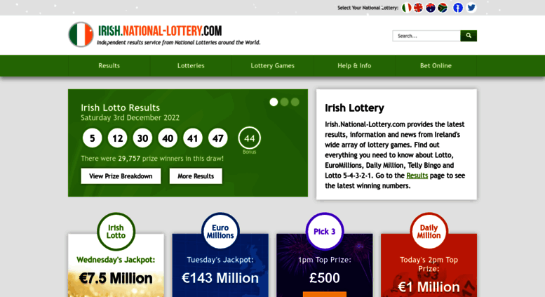 irish lotto homepage
