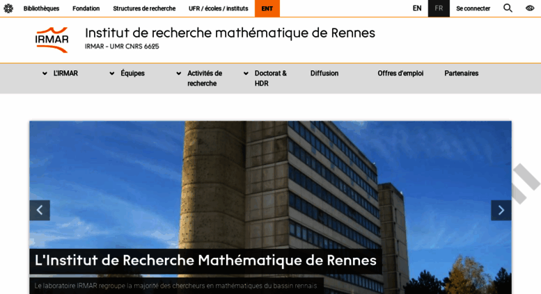 Access irmar.univ-rennes1.fr. Institut de recherche mathématique de ...