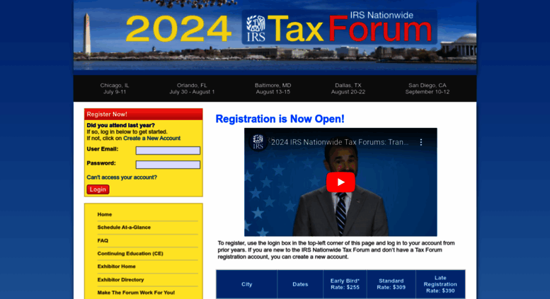 Access Irstaxforum IRS Nationwide Tax Forum Welcome