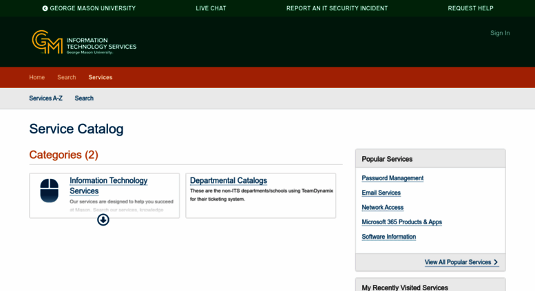 Access Itservices Gmu Edu It Services George Mason University