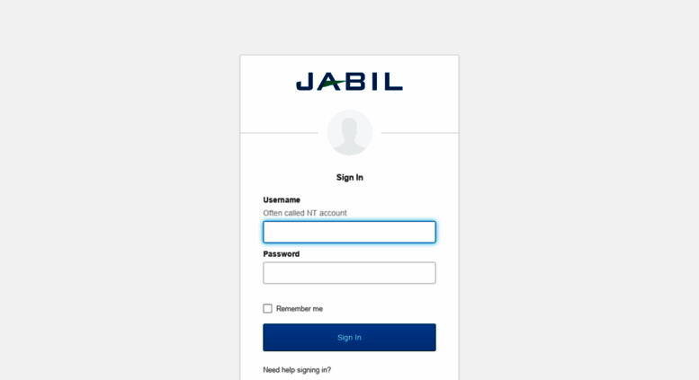Access jabil.okta.com. Jabil Circuit - Prod - Sign In