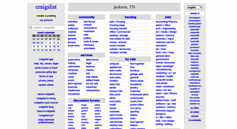 Access Jacksontn Craigslist Org Craigslist Jackson Tn Jobs