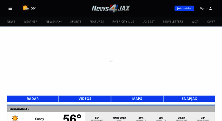 Access jacksonville.justweather.com. Weather ...