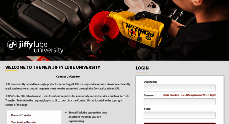 Access Jiffylubeuniversity Jiffy Lube University Logon