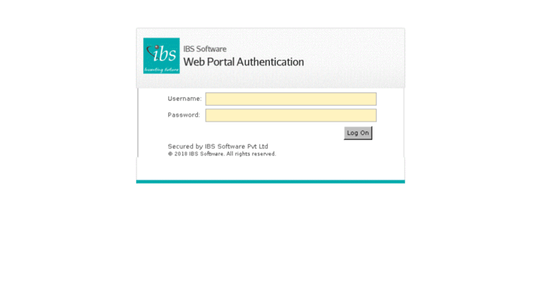 Access jira.ibsplc.com. IBS Portal Login Screen