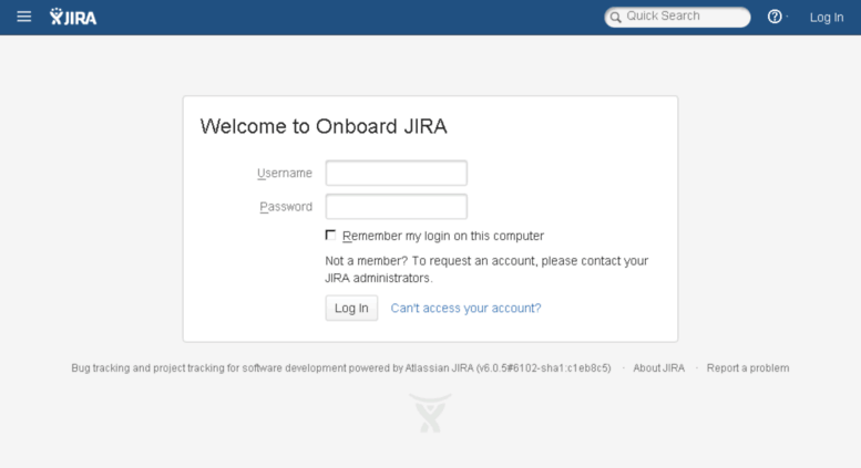 Jira login