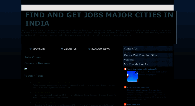 Access Job Vacancy In Chennai Blogspot In Bank Jobs Data Entry
