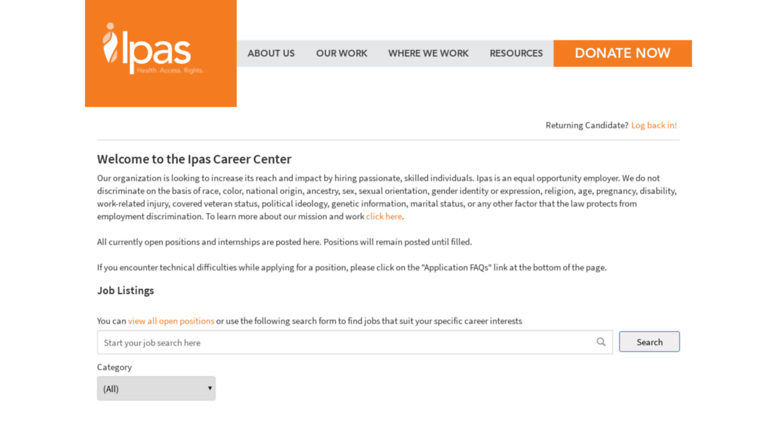 Access Jobs Ipas Icims Com United States Careers Center Welcome