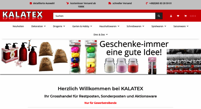 Access Kalatex Shop De Grosshandel Fur Sonderposten Und Restposten