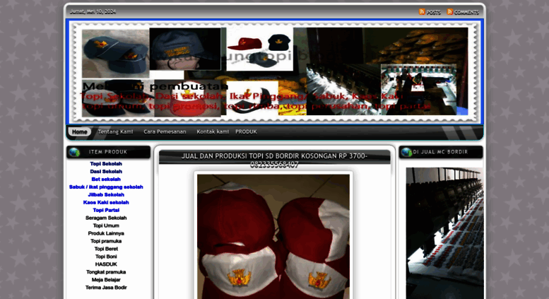 pengerajin topi Paud,PG,SD,SMP,SMA 