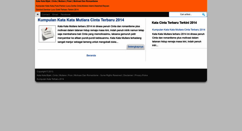Access Katamutiara Romantisblogspotcom Kata Kata Bijak