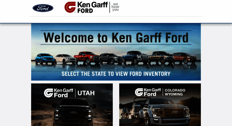 Access Kengarffford Ken Garff Ford New Dealership In Kengarffford Screenshot