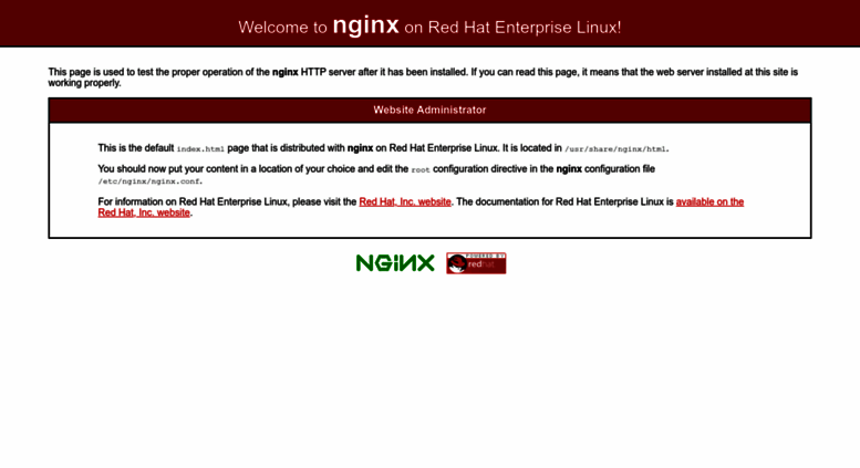 red hat enterprise linux test page red hat enterprise linux test page