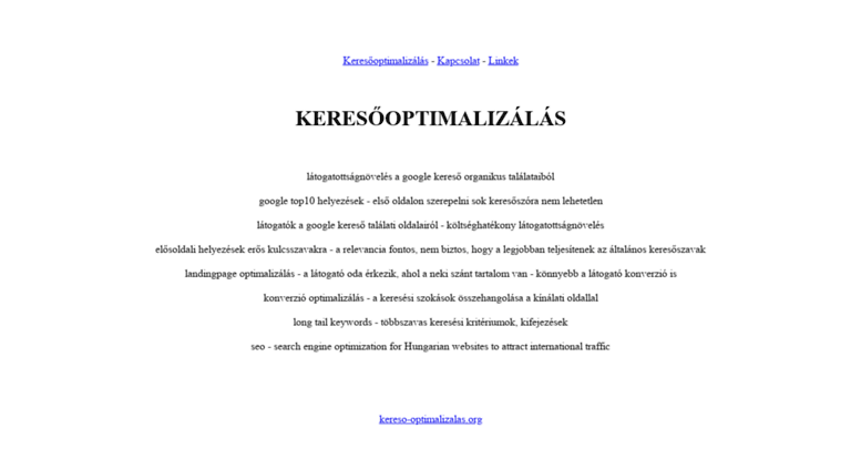 Kapcsolat kereső