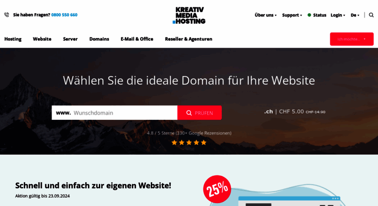 Access Kreativmedia Ch Webhosting Anbieter Hosting Server Images, Photos, Reviews