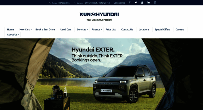 Access kunhyundai.com. Kun Hyundai: Authorized new car dealership