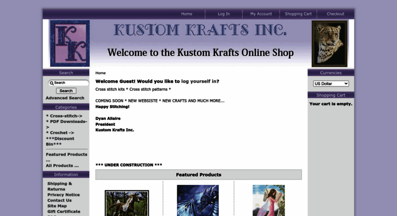Kustom Krafts Cross Stitch Charts