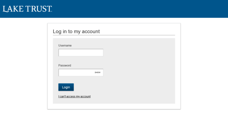 Access Laketrustonline Lake Trust Credit Union Login