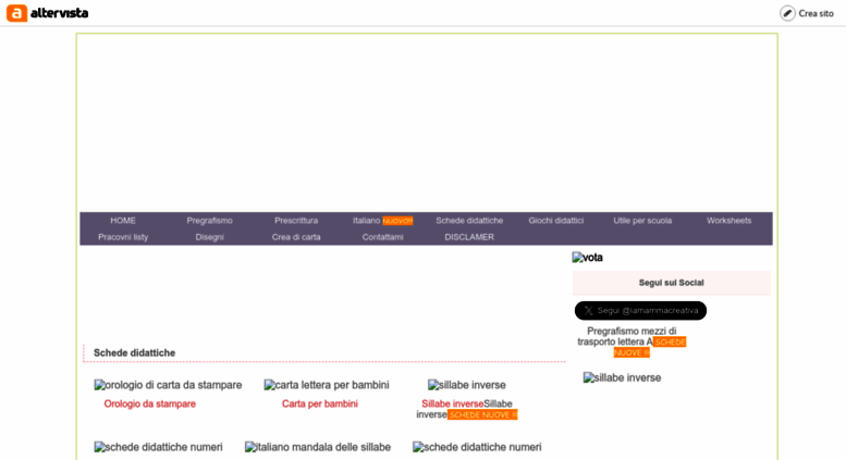 Access Lamammacreativa Altervista Org Schede Didatiche Lamammacreativa
