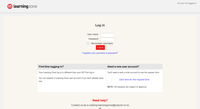 Access Learningzone nzpost co nz Learning Zone Log In To The Site