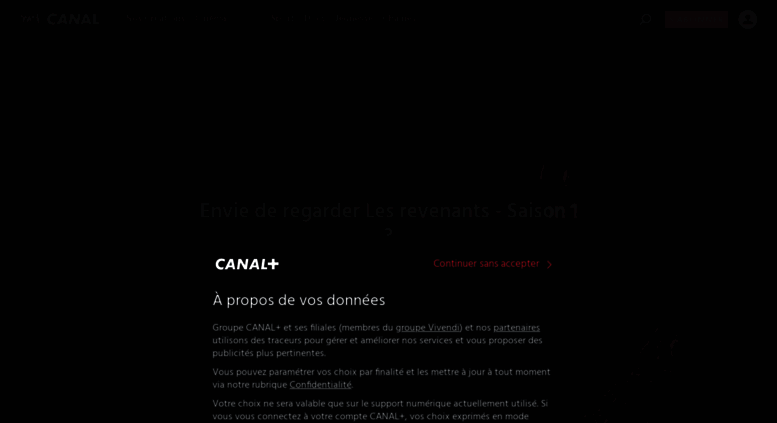 Access Lesrevenants Canalplus Fr Les Revenants En Streaming