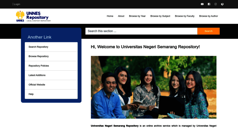 Access lib.unnes.ac.id. Selamat Datang