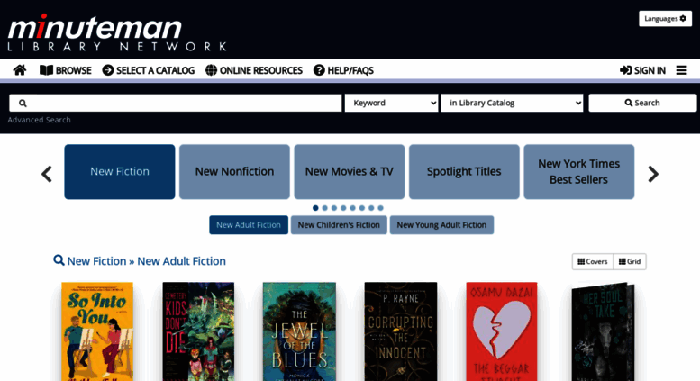 Access Library.minlib.net. Minuteman Library Network – Find