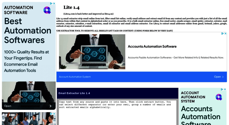 lite 1.4 email extractor lite 1.4