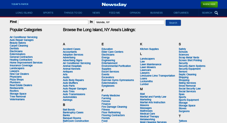 Access Local Newsday Com Business Listings By Category In Melville Ny Long Island Ny Local Businesses
