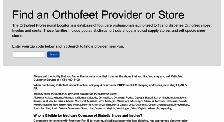 orthofeet stores