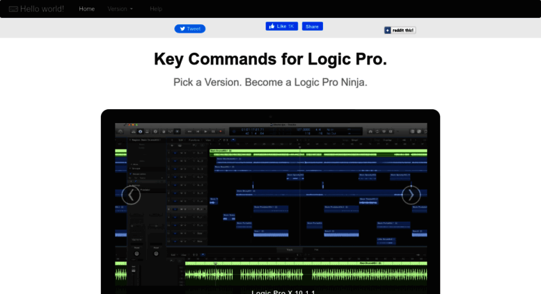 logic pro key commands