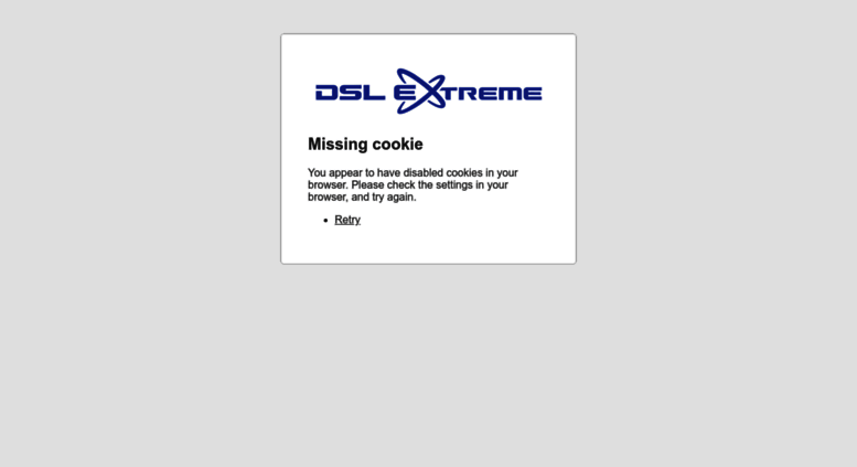 Access Login dslextreme 