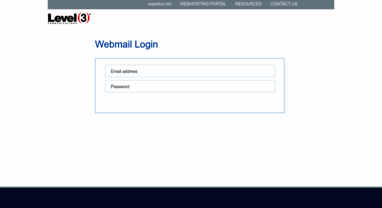 Access Login level3 hosting Level 3 Communications Webhosting 